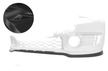 CSR Frontspoiler | Cup-Spoilerlippe mit ABE für Mini Countryman F60 CSL578-C Carbon Look Hochglanz (keine Lackierung erforderlich)