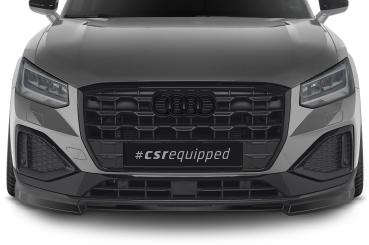 CSR Frontspoiler | Cup-Spoilerlippe mit ABE für Audi Q2 (GA) CSL580-G Glossy schwarz Hochglanz (keine Lackierung erforderlich)