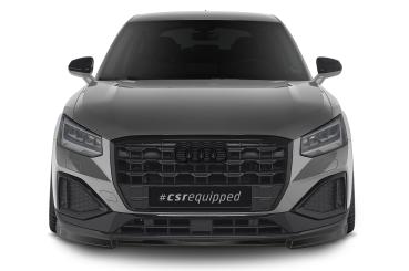 CSR Frontspoiler | Cup-Spoilerlippe mit ABE für Audi Q2 (GA) CSL580-G Glossy schwarz Hochglanz (keine Lackierung erforderlich)