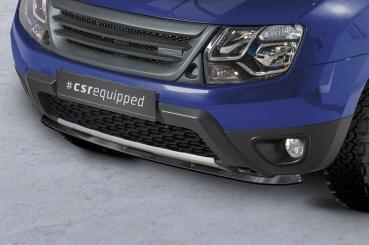 CSR Frontspoiler | Cup-Spoilerlippe mit ABE für Dacia Duster I CSL584-C Carbon Look Hochglanz (keine Lackierung erforderlich)