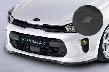 CSR Frontspoiler | Cup-Spoilerlippe mit ABE für Kia Rio 4 (YB) CSL585-S strukturiert schwarz matt (keine Lackierung erforderlich)