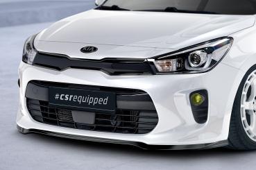 CSR Frontspoiler | Cup-Spoilerlippe mit ABE für Kia Rio 4 (YB) CSL585-S strukturiert schwarz matt (keine Lackierung erforderlich)
