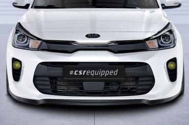 CSR Frontspoiler | Cup-Spoilerlippe mit ABE für Kia Rio 4 (YB) CSL585-S strukturiert schwarz matt (keine Lackierung erforderlich)