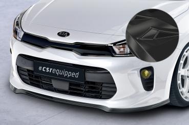 CSR Frontspoiler | Cup-Spoilerlippe mit ABE für Kia Rio 4 (YB) CSL585-G Glossy schwarz Hochglanz (keine Lackierung erforderlich)