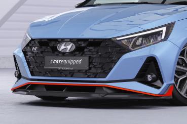 CSR Frontspoiler | Cup-Spoilerlippe mit ABE für Hyundai I20 (BC3) N / N-Line CSL588-G Glossy schwarz Hochglanz (keine Lackierung erforderlich)