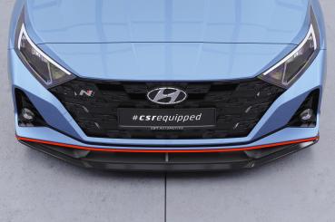 CSR Frontspoiler | Cup-Spoilerlippe mit ABE für Hyundai I20 (BC3) N / N-Line CSL588-G Glossy schwarz Hochglanz (keine Lackierung erforderlich)