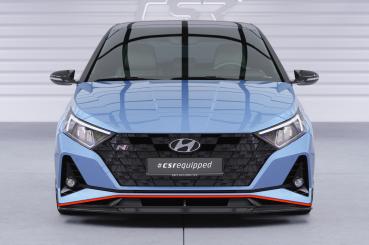 CSR Frontspoiler | Cup-Spoilerlippe mit ABE für Hyundai I20 (BC3) N / N-Line CSL588-G Glossy schwarz Hochglanz (keine Lackierung erforderlich)