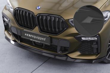 CSR Frontspoiler | Cup-Spoilerlippe mit ABE für BMW X6 (G06) M-Paket / M50i CSL589-S strukturiert schwarz matt (keine Lackierung erforderlich)