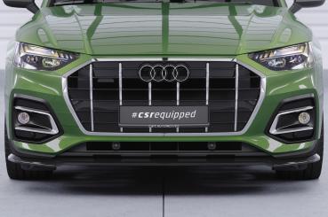 CSR Frontspoiler | Cup-Spoilerlippe mit ABE für Audi Q5 (FY/FYT) CSL590-G Glossy schwarz Hochglanz (keine Lackierung erforderlich)