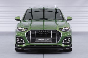 CSR Frontspoiler | Cup-Spoilerlippe mit ABE für Audi Q5 (FY/FYT) CSL590-G Glossy schwarz Hochglanz (keine Lackierung erforderlich)