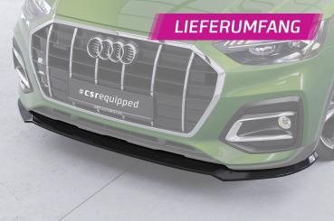 CSR Frontspoiler | Cup-Spoilerlippe mit ABE für Audi Q5 (FY/FYT) CSL590-G Glossy schwarz Hochglanz (keine Lackierung erforderlich)