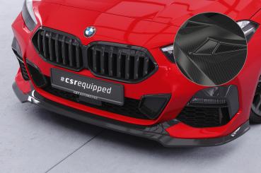 CSR Frontspoiler | Cup-Spoilerlippe mit ABE für BMW 2er (F44) M-Sport / M235 CSL593-C Carbon Look Hochglanz (keine Lackierung erforderlich)