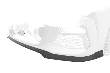 CSR Frontspoiler | Cup-Spoilerlippe mit ABE für BMW 2er (F44) M-Sport / M235 CSL593-G Glossy schwarz Hochglanz (keine Lackierung erforderlich)