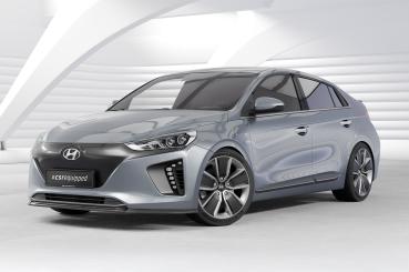 CSR Frontspoiler | Cup-Spoilerlippe mit ABE für Hyundai Ioniq CSL594-C Carbon Look Hochglanz (keine Lackierung erforderlich)