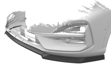 CSR Frontspoiler | Cup-Spoilerlippe mit ABE für Ford Kuga 3 ST-Line / ST-Line X CSL596-C Carbon Look Hochglanz (keine Lackierung erforderlich)