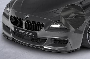 CSR Frontspoiler | Cup-Spoilerlippe mit ABE für BMW 6er F12/F13/F06 CSL598-C Carbon Look Hochglanz (keine Lackierung erforderlich)