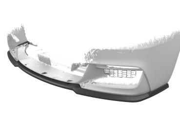 CSR Frontspoiler | Cup-Spoilerlippe mit ABE für BMW 6er F12/F13/F06 CSL598-L Lackierung erforderlich (unlackiert roh)