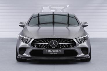 CSR Frontspoiler | Cup-Spoilerlippe mit ABE für Mercedes-Benz CLS (C257) CSL599-C Carbon Look Hochglanz (keine Lackierung erforderlich)