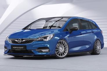 CSR Frontspoiler | Cup-Spoilerlippe mit ABE für Opel Astra K CSL601-G Glossy schwarz Hochglanz (keine Lackierung erforderlich)