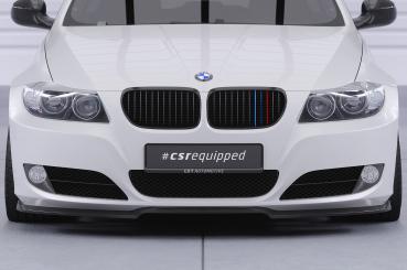 CSR Frontspoiler | Cup-Spoilerlippe mit ABE für BMW 3er E90/ E91 LCI CSL602-S strukturiert schwarz matt (keine Lackierung erforderlich)