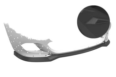 CSR Frontspoiler | Cup-Spoilerlippe mit ABE für BMW 5er E60/E61 M-Paket CSR-CSL603-S strukturiert schwarz matt (keine Lackierung erforderlich)