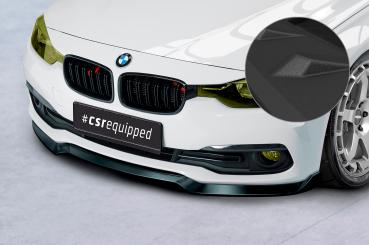 CSR Frontspoiler | Cup-Spoilerlippe mit ABE für BMW 3er F30/F31 LCI CSL604-S strukturiert schwarz matt (keine Lackierung erforderlich)