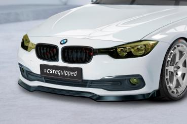 CSR Frontspoiler | Cup-Spoilerlippe mit ABE für BMW 3er F30/F31 LCI CSL604-C Carbon Look Hochglanz (keine Lackierung erforderlich)