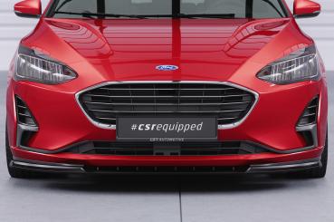 CSR Frontspoiler | Cup-Spoilerlippe mit ABE für Ford Focus MK4 CSL606-C Carbon Look Hochglanz (keine Lackierung erforderlich)