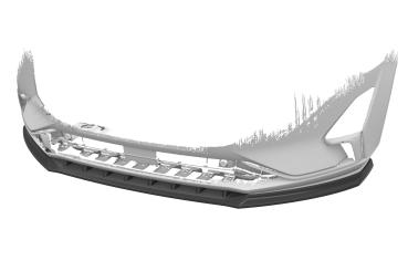 CSR Frontspoiler | Cup-Spoilerlippe mit ABE für Ford Focus MK4 CSL606-C Carbon Look Hochglanz (keine Lackierung erforderlich)