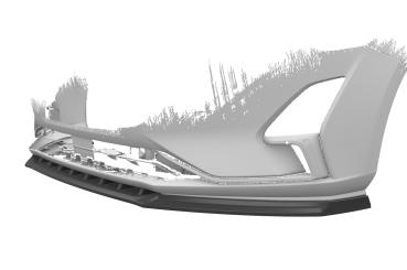 CSR Frontspoiler | Cup-Spoilerlippe mit ABE für Ford Focus MK4 CSL606-C Carbon Look Hochglanz (keine Lackierung erforderlich)