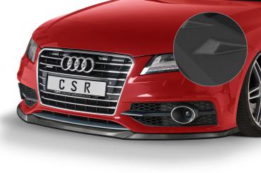 CSR Frontspoiler | Cup-Spoilerlippe mit ABE für Audi A7 S-Line / S7 C7 (Typ 4G) CSL607-S strukturiert schwarz matt (keine Lackierung erforderlich)