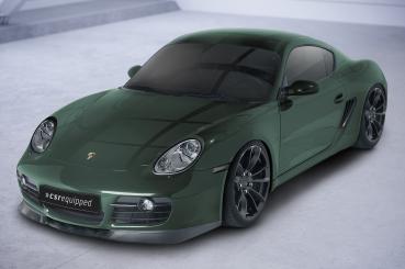 CSR Frontspoiler | Cup-Spoilerlippe mit ABE für Porsche 987c Cayman CSL609-G Glossy schwarz Hochglanz (keine Lackierung erforderlich)