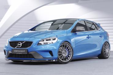 CSR Frontspoiler | Cup-Spoilerlippe mit ABE für Volvo V40 R-Design CSL611-C Carbon Look Hochglanz (keine Lackierung erforderlich)