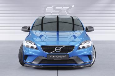 CSR Frontspoiler | Cup-Spoilerlippe mit ABE für Volvo V40 R-Design CSL611-C Carbon Look Hochglanz (keine Lackierung erforderlich)