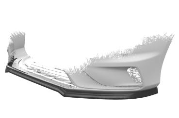 CSR Frontspoiler | Cup-Spoilerlippe mit ABE für Volvo V40 R-Design CSL611-C Carbon Look Hochglanz (keine Lackierung erforderlich)