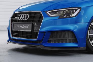 CSR Frontspoiler | Cup-Spoilerlippe mit ABE für Audi A3 S-Line / S3 8V CSL612-L Lackierung erforderlich (unlackiert roh)