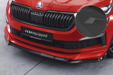 CSR Frontspoiler | Cup-Spoilerlippe mit ABE für Skoda Kodiaq CSL614-S strukturiert schwarz matt (keine Lackierung erforderlich)