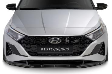 CSR Frontspoiler | Cup-Spoilerlippe mit ABE für Hyundai i20 (BC3) CSL615-S strukturiert schwarz matt (keine Lackierung erforderlich)