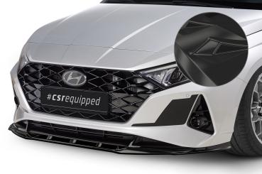 CSR Frontspoiler | Cup-Spoilerlippe mit ABE für Hyundai i20 (BC3) CSL615-G Glossy schwarz Hochglanz (keine Lackierung erforderlich)