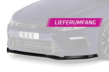 CSR Frontspoiler | Cup-Spoilerlippe mit ABE für VW Scirocco (Typ 13) R CSL617-S strukturiert schwarz matt (keine Lackierung erforderlich)