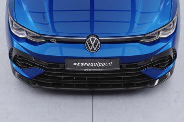 CSR Frontspoiler | Cup-Spoilerlippe mit ABE für VW Golf 8 (CD) R CSL618-S strukturiert schwarz matt (keine Lackierung erforderlich)
