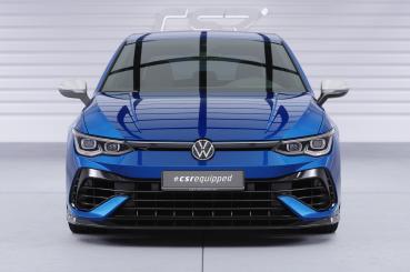 CSR Frontspoiler | Cup-Spoilerlippe mit ABE für VW Golf 8 (CD) R CSL618-S strukturiert schwarz matt (keine Lackierung erforderlich)