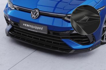 CSR Frontspoiler | Cup-Spoilerlippe mit ABE für VW Golf 8 (CD) R CSL618-G Glossy schwarz Hochglanz (keine Lackierung erforderlich)