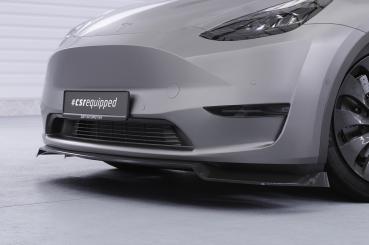 CSR Frontspoiler | Cup-Spoilerlippe mit ABE für Tesla Model Y CSL620-L Lackierung erforderlich (unlackiert roh)