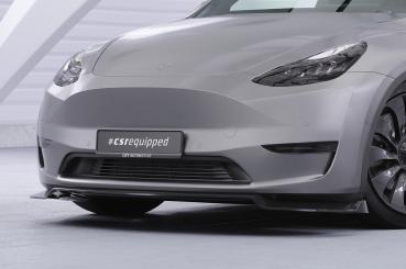 CSR Frontspoiler | Cup-Spoilerlippe mit ABE für Tesla Model Y CSL620-L Lackierung erforderlich (unlackiert roh)