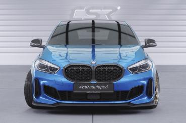 CSR Frontspoiler | Cup-Spoilerlippe mit ABE für BMW 1er F40 M-Paket CSL621-C Carbon Look Hochglanz (keine Lackierung erforderlich)