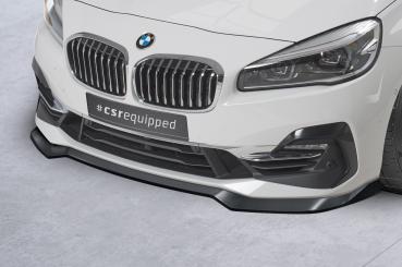 CSR Frontspoiler | Cup-Spoilerlippe mit ABE für BMW 2er (F45) Active Tourer CSL623-G Glossy schwarz Hochglanz (keine Lackierung erforderlich)