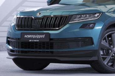 CSR Frontspoiler | Cup-Spoilerlippe mit ABE für Skoda Kodiaq CSL626-G Glossy schwarz Hochglanz (keine Lackierung erforderlich)