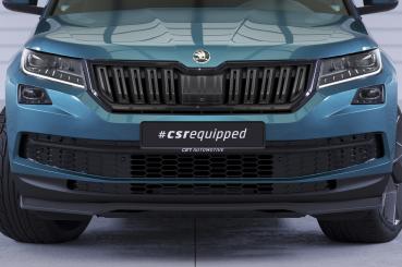 CSR Frontspoiler | Cup-Spoilerlippe mit ABE für Skoda Kodiaq CSL626-G Glossy schwarz Hochglanz (keine Lackierung erforderlich)