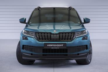 CSR Frontspoiler | Cup-Spoilerlippe mit ABE für Skoda Kodiaq CSL626-G Glossy schwarz Hochglanz (keine Lackierung erforderlich)